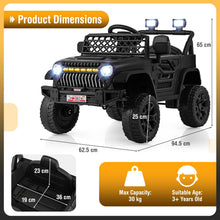 Load image into Gallery viewer, Kids Ride on Car, 12V Battery Powered Toy Car with Remote Control, Lights, Music, Horn