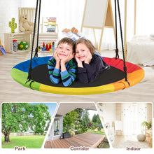 Load image into Gallery viewer, Kids Nest Swing, 40 Inch/100cm Saucer Tree Swings with Height Adjustable Hanging Ropes