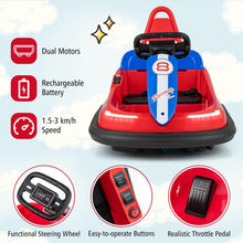 Load image into Gallery viewer, Electric kids Ride-on Bumper Car with 360¡ã Spinning and Dual Motors
