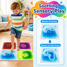 Load image into Gallery viewer, 4-Pack Leakproof Colorful Sensory Mats for Children