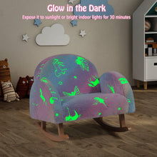 Load image into Gallery viewer, Upholstered Flannel Children Armchair with Anti-Slip Foot Pads
