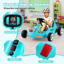 Load image into Gallery viewer, 12V Electric Go Kart, Kids Battery Powered Car with Remote Control, Music, Story, Flags