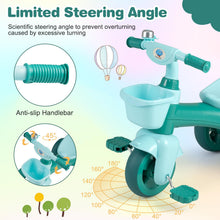 Load image into Gallery viewer, Kids Tricycle, Toddler Trike with Limited Steering
