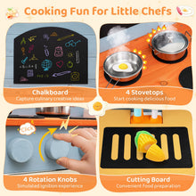 Load image into Gallery viewer, Wooden Kids Play Kitchen Toy Set with Stoves