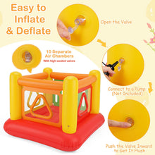 Load image into Gallery viewer, Inflatable Bounce House, Kids Blow Up Bouncy Castle with Transparent Side Walls