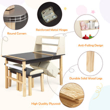Load image into Gallery viewer, Kids Chairs Set with 2 Storage Bins and Paper Roll