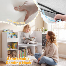 Load image into Gallery viewer, Kids Bookshelf, Wooden Children Bookcase with Blackboard