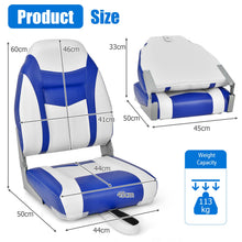 Load image into Gallery viewer, Folding Boat Seat with High-density Sponge