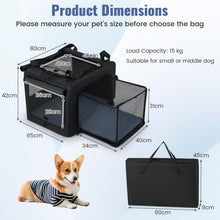 Load image into Gallery viewer, Foldable Pet Carrier Bag, Portable Dog Cat Travel Carriers (80 x 65 x 42cm)