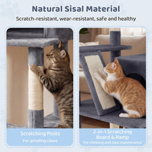 Load image into Gallery viewer, Cat Tree, 158cm Tall Multi-Layer Cats Tower with Plush Top Perch