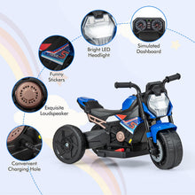 Load image into Gallery viewer, Kids Electric Motorbike, 6V Toddler Ride on Motorcycle with 2/3-Wheel Modes