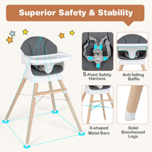 Load image into Gallery viewer, High Chair for Babies and Toddlers, Convertible Baby Highchair