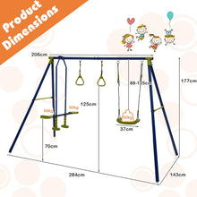 Load image into Gallery viewer, Metal Swing A-Frame with Swings