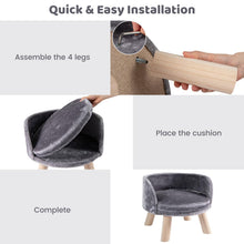 Load image into Gallery viewer, Pet Bed Sofa Wooden Couch with Removable and Washable Cushion