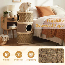 Load image into Gallery viewer, Cat House for Indoor Cats, 3/4-Story Cat Hideaway Cave Bed