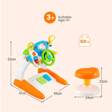 Load image into Gallery viewer, Driving Simulator Toy with Stool for 3 Years Old + Boys Girls
