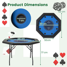 Load image into Gallery viewer, 1.3M/48 Inches Foldable Poker Table