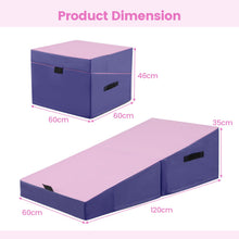 Load image into Gallery viewer, Incline Gymnastics Mat Indoor Outdoor Folding Exercise Yoga Mat