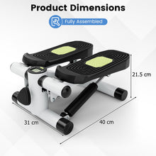 Load image into Gallery viewer, Mini Stepper for Workout, Portable Hydraulic Stepper with Resistance Bands, LCD Monitor