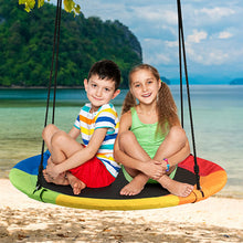 Load image into Gallery viewer, Kids Nest Swing, 40 Inch/100cm Saucer Tree Swings with Height Adjustable Hanging Ropes