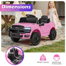 Load image into Gallery viewer, 12V Kids Ride on Car with Remote Control, Lights