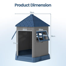 Load image into Gallery viewer, Outdoor Dog House with 2 Windows and Skylight for Small Medium Dogs
