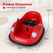 Load image into Gallery viewer, Kids Ride On Bumper Car, 12V Battery Powered Toy Car with Remote Control