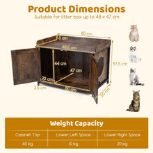 Load image into Gallery viewer, Cat Litter Box Enclosure, Kitty Hidden Washroom Toilet