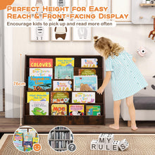 Load image into Gallery viewer, 5-Tier Children Bookshelf with Deep Compartments
