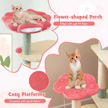 Load image into Gallery viewer, Cat Tree, Multi-Level Cat Tower with Sisal Scratching Posts(155cm Tall)