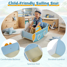 Load image into Gallery viewer, Kids Rocking Boat, Submarine-Themed Wooden Rocking Ship Toy with Rotating Propeller