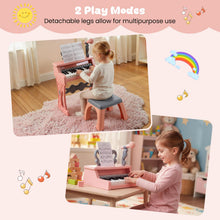 Load image into Gallery viewer, Mini Electric Toddler Keyboard with Microphone (High Stand with Stool)
