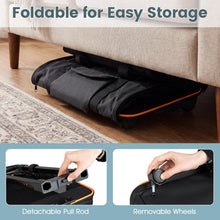 Load image into Gallery viewer, Pet Carrier with Wheels, Foldable Pet Carrier with Telescopic Handle, Shoulder Strap, Washable Pad, Safety Leash