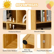 Load image into Gallery viewer, 5-Cubby Wooden Kids Storage Shelf Unit