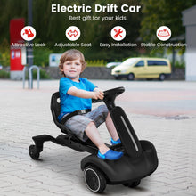 Load image into Gallery viewer, 6V Kids Ride On Car, Electric Go Kart with Adjustable Seat & Speeds, 360¡ã Spin Wheels, Horn, Sounds and Safety Belt