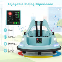 Load image into Gallery viewer, 12V Kids Ride On Bumper Car with Dual Joysticks and 5 Light Effects