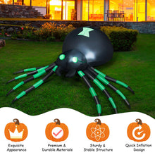 Load image into Gallery viewer, 6FT Halloween Inflatable Spider with LED Lights