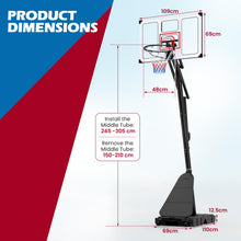 Load image into Gallery viewer, Basketball Hoop, 10FT Basketball Goal System