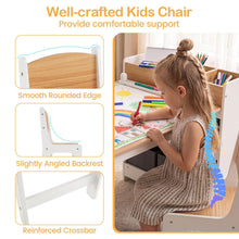 Load image into Gallery viewer, Children's Craft Play Desk Set with Paper Roll, Bookshelf