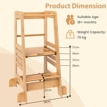 Load image into Gallery viewer, Kids Step Stool with Height Adjustable Platform