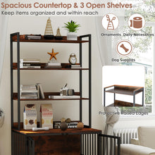 Load image into Gallery viewer, Dog Crate Furniture with Storage Shelves