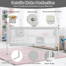 Load image into Gallery viewer, Height Adjustable Toddler Protection Guard with Storage Pocket and Double Safety Lock