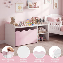 Load image into Gallery viewer, Kids Bookcase, Toy Organizer with Movable Drawer