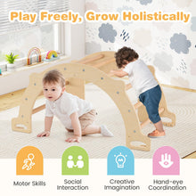 Load image into Gallery viewer, Kids Climbing Arch Sensory Table with Removable Collapsible Storage Bin and Rocker Board