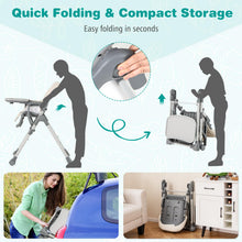 Load image into Gallery viewer, Portable Adjustable Highchair with Footrest and Detachable Tray for Babies