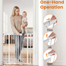 Load image into Gallery viewer, Freestanding Dog Stair Gates Pet Safety Fence for Doorway Hallway Stairway