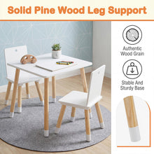 Load image into Gallery viewer, Kids Table and Chair Set, Children Activity Table with 2 Chairs