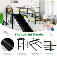 Load image into Gallery viewer, Kids Loft Bed with Slide
