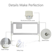 Load image into Gallery viewer, 145cm Height Adjustable Bed Rail with Storage Pocket and Safety Lock