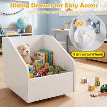 Load image into Gallery viewer, Kids Bookshelf, Wooden Children Bookcase with Blackboard